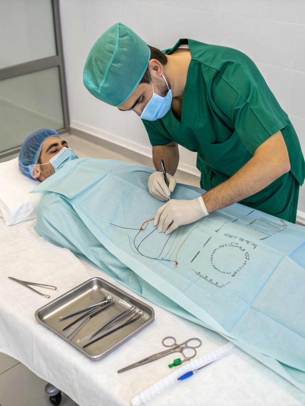 Detailed surgical procedure notes and recovery plan